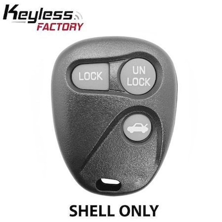 Keyless Factory 1996-2000 Chevrolet GM / 3-Button Keyless Entry Remote SHELL / PN16245100-29 / ABO1502T/ Black (AFTE ORS-GM-032
